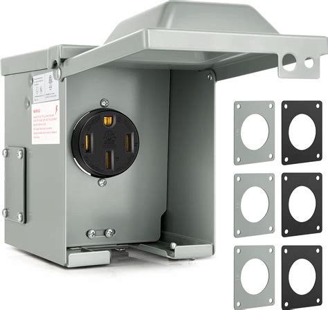 rv electrical outlet box|camper electrical outlet receptacle box.